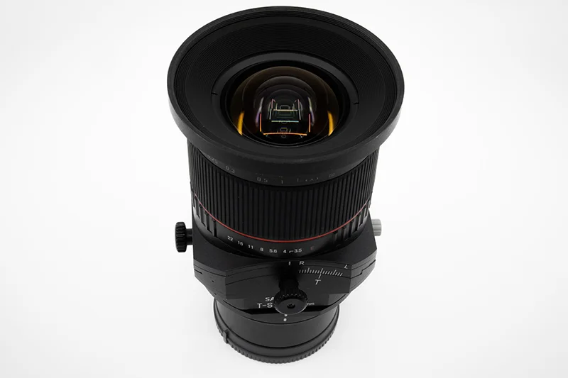 Photograph of a tilt-shift lens