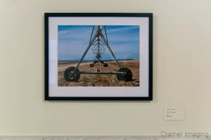 Picture of Cramer Imaging's landscape photograph titled "Esto Perpetua" on display at the Idaho State Capitol Building