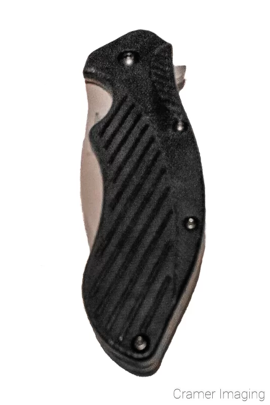 Audrey Cramer Photography's professional quality product photograph of a folded Kershaw Clash 1605 pocket knife