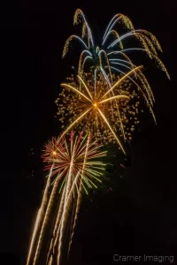 4th of July fireworks captured by Cramer Imaging