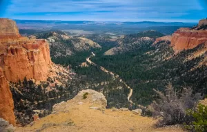 Cramer Imaging's fine art landscape photograph of Paria Point Canyon under cloudy skies in Bryce Canyon Utah