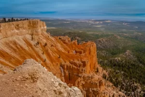 Photograph of Bryce Canyon's Yovimpa Point under partly cloudy skies in Utah