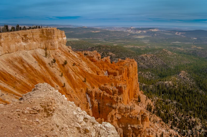 Photograph of Bryce Canyon's Yovimpa Point under partly cloudy skies in Utah