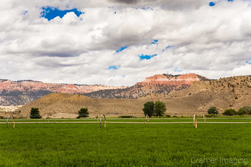 Landscape photograph which includes a minimal area of blown out highlights