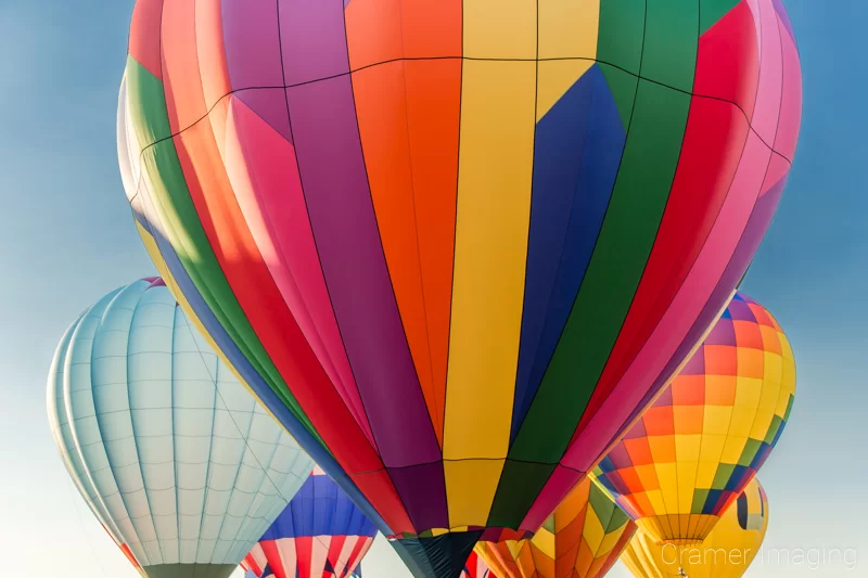 Audrey Cramer Photography's fine art photograph of a colorful hot air balloon cluster in Panguitch Utah