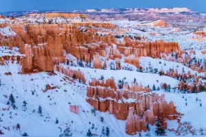 Cramer Imaging's fine art landscape photograph of a snow-covered Sunset Point at Bryce Canyon National Park Utah