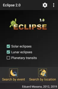 Screenshot of Eclipse 2.0 for Android