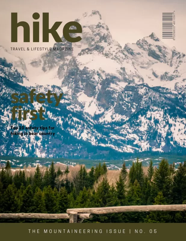 Magazine cover mockup showing Cramer Imaging's "Tetons and Fence" landscape photo as the feature