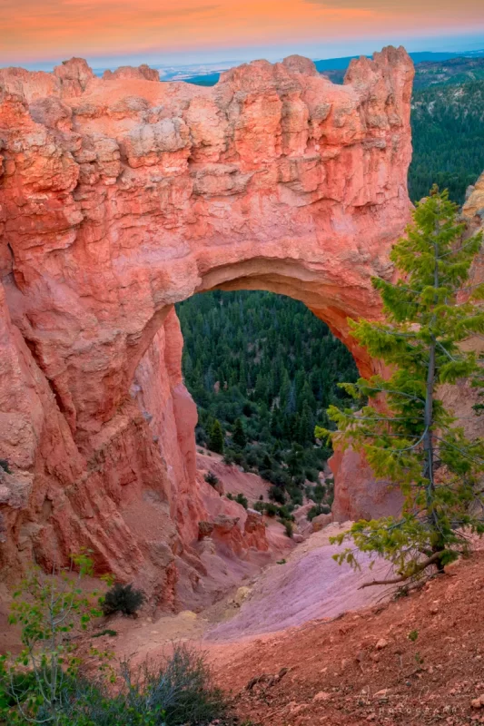 Audrey Cramer Photography's professional quality nature landscape photograph of the Natural Arch in Bryce Canyon National Park, Utah