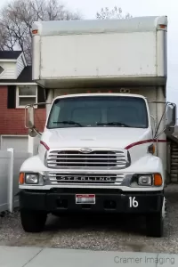 Photo of a private company's moving truck by Cramer Imaging