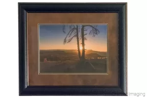 Photograph of a framed and matted version of Cramer Imaging's "Sun Dance" photo at Bryce Canyon National Park, Utah