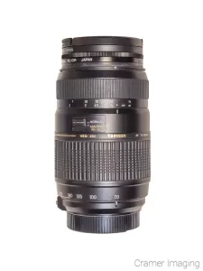 Cramer Imaging's photograph of a Tamron telephoto camera lens