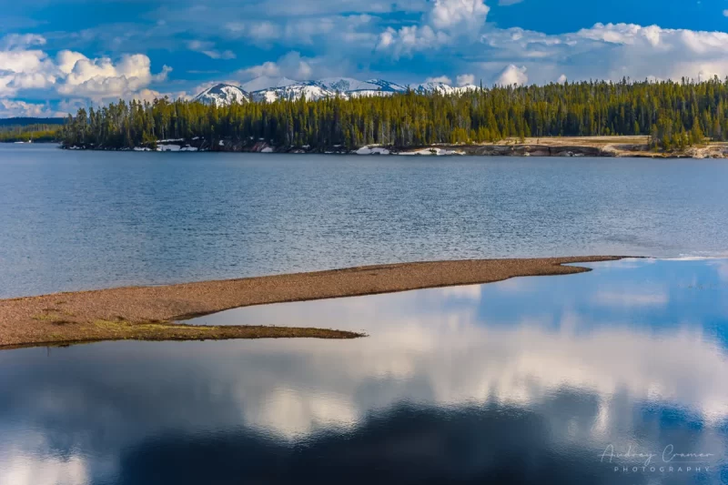 Audrey Cramer Photography's quality landscape photograph of the West Thumb of Yellowstone Lake in Yellowstone National Park Wyoming