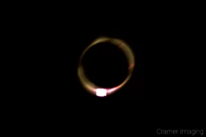 2017 total solar eclipse showing the diamond ring