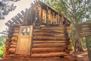 Cramer Imaging's photograph of the Larson cabin in Kolob Canyon in Zion National Park, Utah