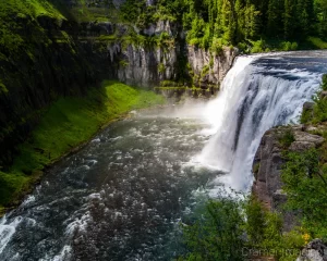 Cramer Imaging's professional quality landscape photograph of Upper Mesa Falls on the Snake River near Harriman State Park, Idaho