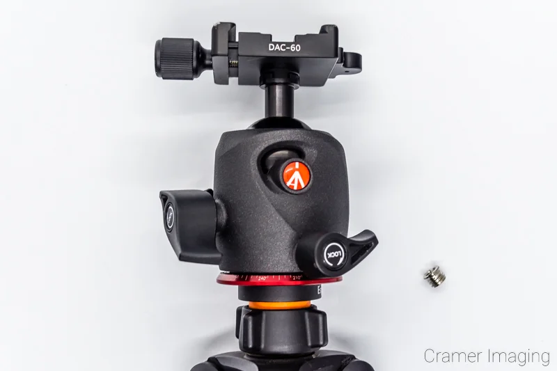 Audrey Cramer Photography's photo of the Manfrotto XPRO ballhead with a bushing to make it compatible with the tripod legs