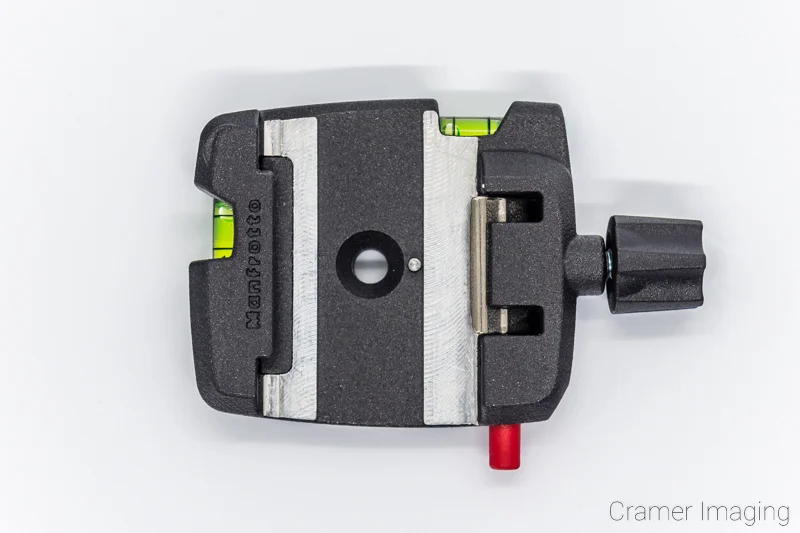 Cramer Imaging's photo of the Manfrotto Arca compatible quick release mechanism