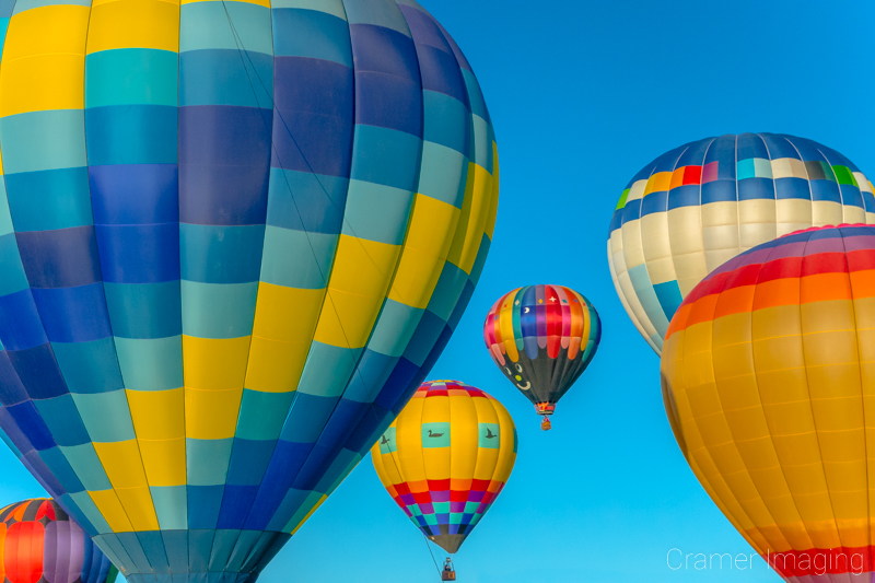 Audrey Cramer Photography's fine art photograph of hot air balloons in the sky of Panguitch, Utah