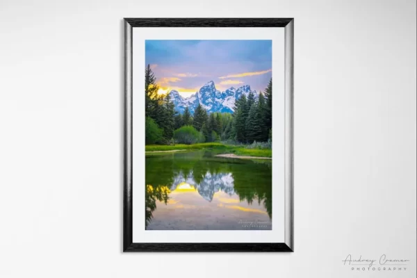Photograph of Audrey Cramer Photography's landscape photo "Serenity" in a black picture frame